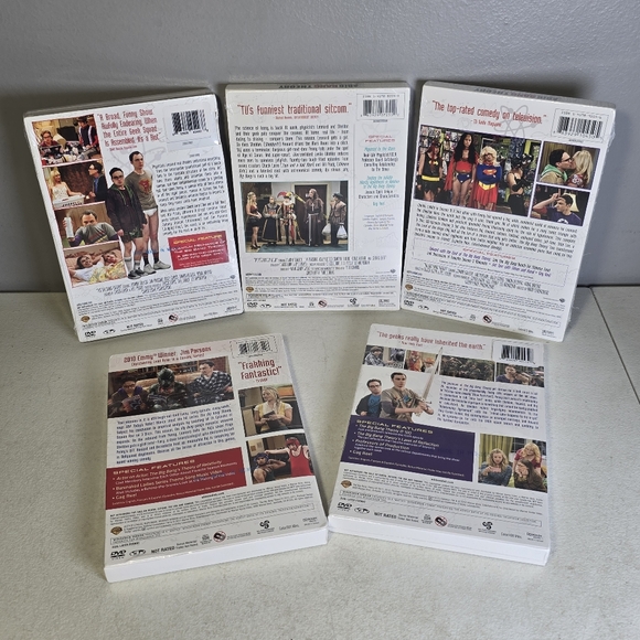 NEW The Big Bang Theory TV Show Seasons 1-5 DVD Brand New Sealed Lot Of 5 DVDs - Picture 2 of 6